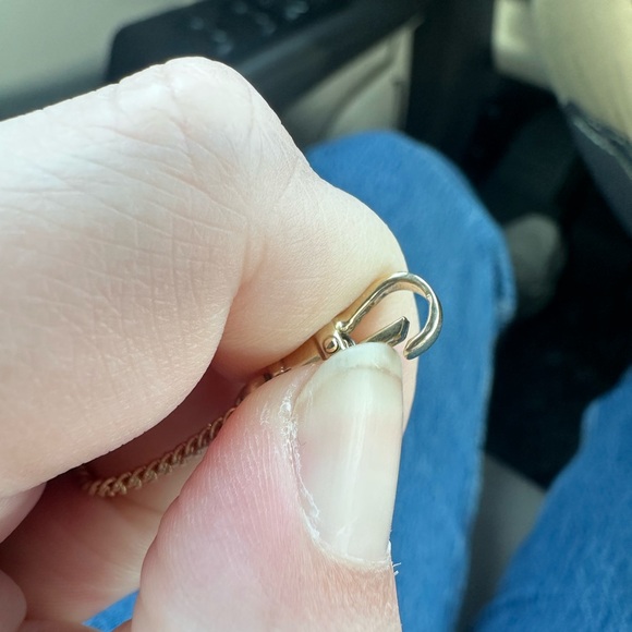 Vintage 9k yellow gold dog clip - Picture 5 of 12